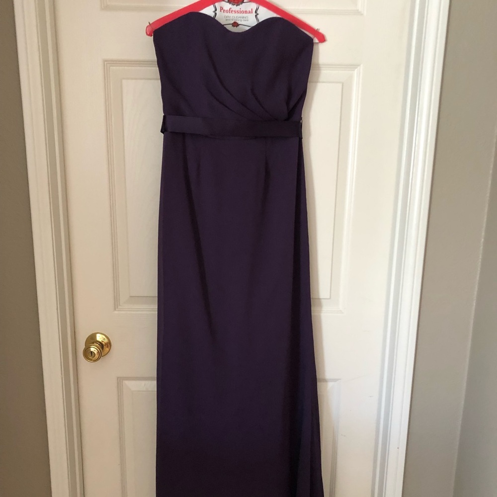 White by Vera Wang chiffon bridesmaid gown - Picture 3 of 8